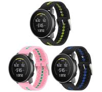 Gransho compatibile con Suunto 9 Peak Pro/Race S/Vertical / 5 Peak/Run Cinturino per Orologio in Silicone Caucciù Impermeabile Cinturini per Orologi NO251018 (22mm, C [Pack of 3])