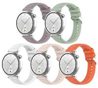 Gransho compatibile con Suunto Race S / 9 Peak Pro/Vertical / 5 Peak/Run Cinturino per Orologio, Ricambio di Cinturino di Silicone per Uomo e Donna, Caucciù Sgancio Rapido (22mm, I [Pack of 5])