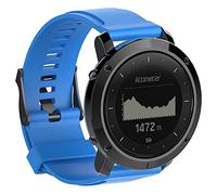 Gransho compatibile con Suunto Traverse Cinturino per Orologio in Silicone Caucciù Impermeabile Cinturini per Orologi NO250903 (Blue)