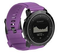 Gransho compatibile con Suunto Traverse Cinturino per Orologio in Silicone Caucciù Impermeabile Cinturini per Orologi NO250903 (Purple)
