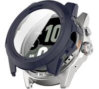 Gransho compatibile con Ticwatch Atlas Custodia con Protezione Schermo, Copertura Rigida per PC con Bumper e Vetro Temperato HD per Protezione Totale NO250728 (Blue)