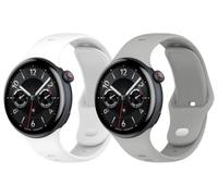 Gransho compatibile con Vivo Watch 5 Cinturino per Orologio, Cinturino di Ricambio in Silicone per Orologio Sportivo NO250705 (J [Pack of 2])