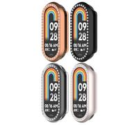 Gransho compatibile con Xiaomi Band 10/10 NFC Custodia Protettiva Antishock e Sottile con Cornice [Senza Pellicola Protettiva] NO250723 (B [Pack of 4])