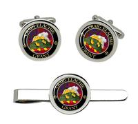 Grant Gaelico Clan Scozzese Gemelli E Fermacravatta Set