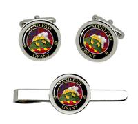 Grant Inglese Clan Scozzese Gemelli E Fermacravatta Set