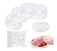 Grantop 100 pezzi di copertura elastica per alimenti, pellicola di plastica, copertura per ciotole, sacchetti salvafreschezza in polietilene, per conservare alimenti, conservare frutta, bellezza