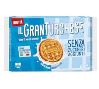 Granturchese Biscotti Senza Zuccheri Aggiunti 340g - Biscotti Croccanti con Farina Poco Raffinata Italiana - Ideali per Colazione e Snack Senza Zuccheri Aggiunti per colussi