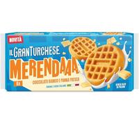 Granturchese La Merenda Cioccolato Bianco e Panna Fresca 240g - Snack Dolce Soffice con Farina e Uova Italiane, Senza Olio di Palma, Perfetto per Colazione e Merenda