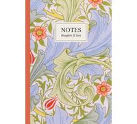 Granville Pattern Notebook: A5 Lined Notebook | John Henry Dearle Arts and Crafts Design