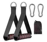 Granvoo 2 Pezzi Maniglie Palestra, Maniglie a Fascia di Resistenza, Accessori di Ricambio per Allenamento sulla Fune per Allenamento di Forza e Cardio Attrezzi per Fitness