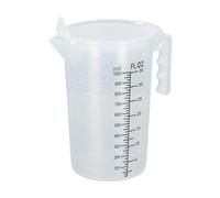 Granvoo Caraffa Gaduata 1 Litro, Misurini Graduati in Plastica con Tappo, Misurino con Coperchio, Caraffa Graduata Professionale in Plastica, Bicchiere Graduato Plastica per Cucina Panetteria Cottura