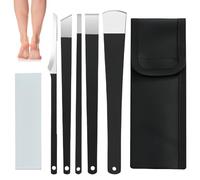 Granvoo5 Pezzi Raschietto per Piedi, Set di Coltelli da Pedicure in Acciaio Inossidabile, Professionale Coltelli per Pedicure, per la Cura dei Piedi Calli Pelle Morta Rimozione