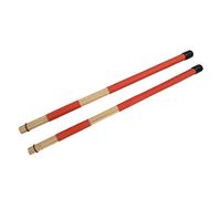 Graootoly 1 paio di spazzole in bambù da 40 cm per Jazz Folk (rosso)