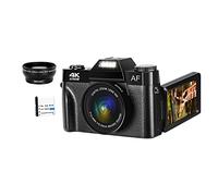 Graootoly 1 Set Auto 4K 48MP Fotocamera 16X Fotocamera Compatta 3.0 Pollice 180 Gradi Rotazione Flip Screen