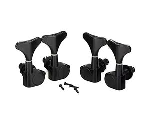 Graootoly 2 + 2 chiavi sigillate per accordatura 2R2L accordatori per basso di precisione e basso jazz, nero