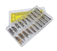Graootoly 200Pcs 10-28mm Watch Strap Link Pins Collegamento Albero Fisso In Acciaio Raw Ear Rod Watch Bolt Hand Repair Tool Set Parti,