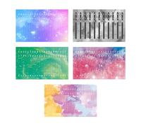Graootoly 5 pezzi Kalimba 21 Sticker Pollice Pianoforte Decalcomanie Strumenti Tastiera Accessori Parti per Principianti Studente