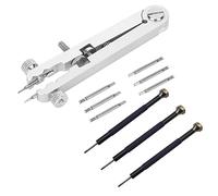 Graootoly 6825 - Pinza per orologio, con vite di regolazione della lunghezza, strumento di riparazione per cinturino, e nero