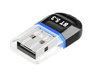 Graootoly Adattatore USB Bluetooth 5.3 Ricevitore Bluetooth USB Supporta PC portatile Desktop Auricolare Bluetooth Ricezione Trasmettitore Blu