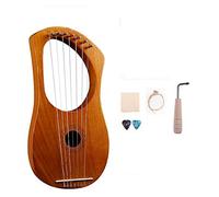 Graootoly Arpa a 7 corde in legno con borsa per il trasporto, set di corde extra e accessori, stile B