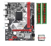 Graootoly B75-H Computer Scheda Madre + I3-2120 CPU +2X8G DDR3 1600MHz RAM LGA 1155 USB 3.0 SATA 3.0