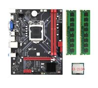 Graootoly B85M VHL Desktop Motherboard + I3-2130 CPU +2X DDR3 1600MHz 8G RAM LGA 1155 USB 3.0 SATA 3.0 Scheda madre del computer Facile da installare Facile da usare
