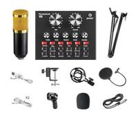 Graootoly BM-800+ Kit scheda audio Pezzi di ricambio Podcast Bundle Rete vocale Karaoke Diaframma Microfono a condensatore Kit karaoke