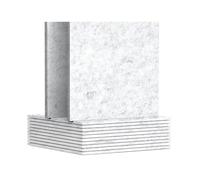 Graootoly Confezione da 12 acustici, 30,5 x 30,5 x 0,8 cm, fonoassorbenti per pareti e soffitti, per casa, studio di registrazione, durevoli, facili da installare, grigio