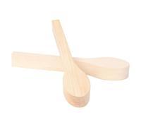 Graootoly Confezione da 2 cucchiai da intaglio in legno di faggio grezzo, kit per principianti e bambini, lunghezza totale circa 16,1 cm
