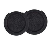 Graootoly Copertura in gomma per foro del suono della chitarra, 2 pezzi, tampone di risonanza per chitarra acustica da 38/39/41/42 pollici, 10 + 11 cm