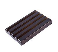 Graootoly Espositore espositore per monete a 4 file in legno torciato