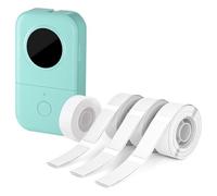 Graootoly Etichettatrice D30 con 4 nastri-nero su nastro 12mm 0,47 pollici, mini stampante per etichette Bluetooth accessori per parti