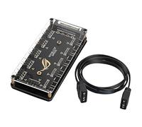 Graootoly Hub a 10 porte con splitter LED RGB da 5 V, 3 pin, con di prolunga a 3 pin da 50 cm, per molti RGB