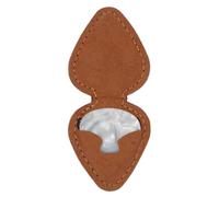 Graootoly in vera pelle per plettro per chitarra, per plettri, clip per cellulare, resistente, facile da usare, ,