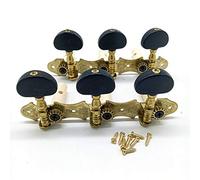 Graootoly Left Right Classical Guitar String Tuning Pegs Machine Heads Tuners 3L3R Professional Guitar Accessories,Black