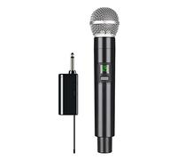 Graootoly Microfono fili Professionale Registrazione UHF Karaoke Palmare 1 Canale Batteria al Litio per Palcoscenico Chiesa Festa Scuola