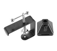 Graootoly Morsetto per montaggio da tavolo resistente, supporto per morsetto di montaggio a C con gancio per cuffie per microfono a sospensione braccio supporto