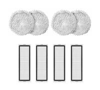 Graootoly Panno di ricambio lavabile per aspirapolvere robot W10, 8 pezzi di ricambio per aspirapolvere