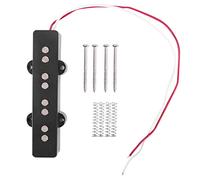 Graootoly Pickup elettrico a ponte silenzioso per 4 corde stile jazz, nero, 95 x 18,3 mm