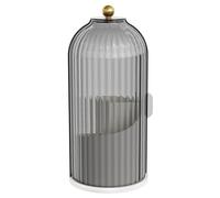 Graootoly Porta pennelli da trucco rotante a 360°, con coperchio, organizer per cosmetici, , sopracciglia, matite, scatola portaoggetti durevole, facile da usare, multifunzionale B