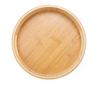 Graootoly Round Serving Bamboo Wooden for Dinner Trays Tea Bar Breakfast Food Container Handle Storage 1