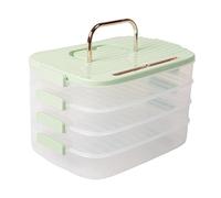 Graootoly Scatola portaoggetti per ravioli Frigorifero Freezer Box Food Grade Dumpling Freezer Box Accessori da Cucina Organizzatore Verde