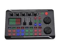 Graootoly Scheda audio Microfono Mixer Audio Scheda audio Mixer Audio Amplificatore Console di Miscelazione Musica dal Amplificatore Mixer Attrezzature DJ