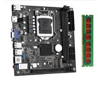 Graootoly Scheda madre ITX H61 Desktop con 1x4G DDR3 1600MHz RAM CPU LGA 1155 Supporto fino a 16GB RAM Slot Scheda di Rete 100M Facile da installare