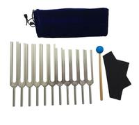 Graootoly Set di con 11 per la guarigione e la terapia del suono, con panno in silicone per la pulizia del e borsa per strumenti musicali