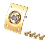 Graootoly Square Style Plate Guitar 1/4 Output Input Socket For Electric Guitar Parts & Accessories Gold