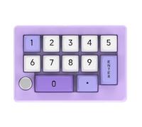 Graootoly Tastiera macro programmabile a 13 , interruttore meccanico sostituibile a caldo, tastiera da gioco con luce RGB a 7 colori, viola, facile da installare