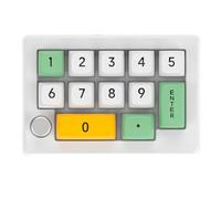 Graootoly Tastiera macro programmabile a 13 , interruttore meccanico sostituibile a caldo, tastiera da gioco con luce RGB a 7 colori, bianca, facile da installare