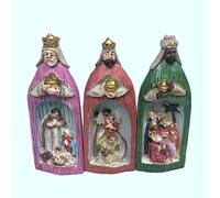 Graootoly Three Men Nativity Set Resin Crafts Three Statuetta Nativity Set Astratto