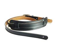 Graootoly Tracolla per Chitarra Elettrica, Chitarra Accessori, Tracolle in Pelle Resistente e Fibbia in Metallo, Regolabile, Stile Vintage, Colore Nero